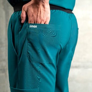 conjunto masculino turquesa linea horizontal